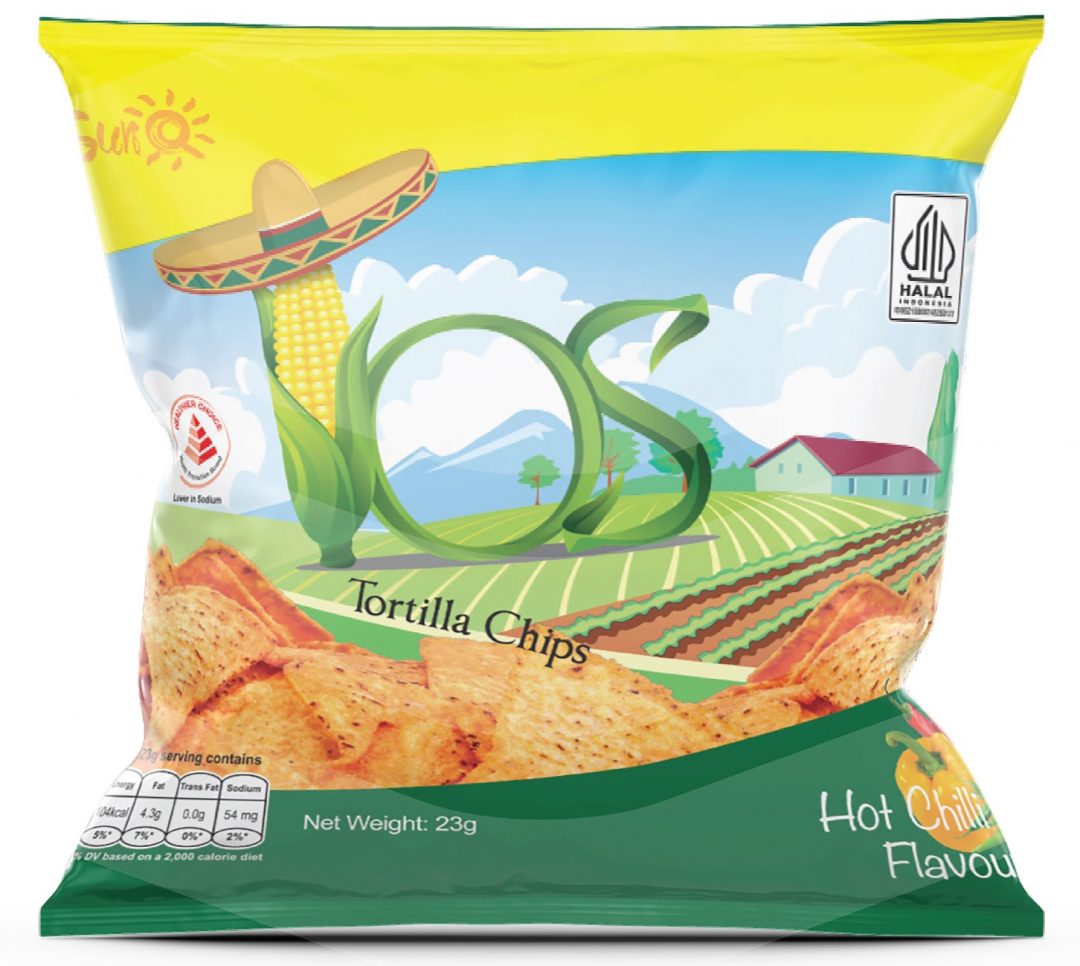 Tos Tortilla Chips (Hot Chilli) Sg Gryphon Pte Ltd